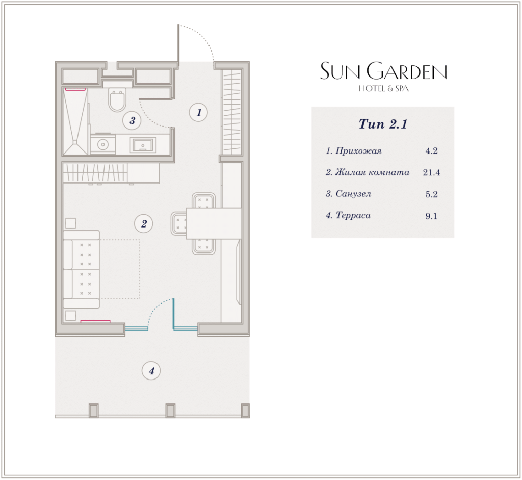 Студия 39,90 м²